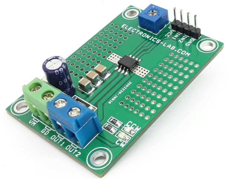 Brushed DC Motor Driver with Integrated Current Regulation